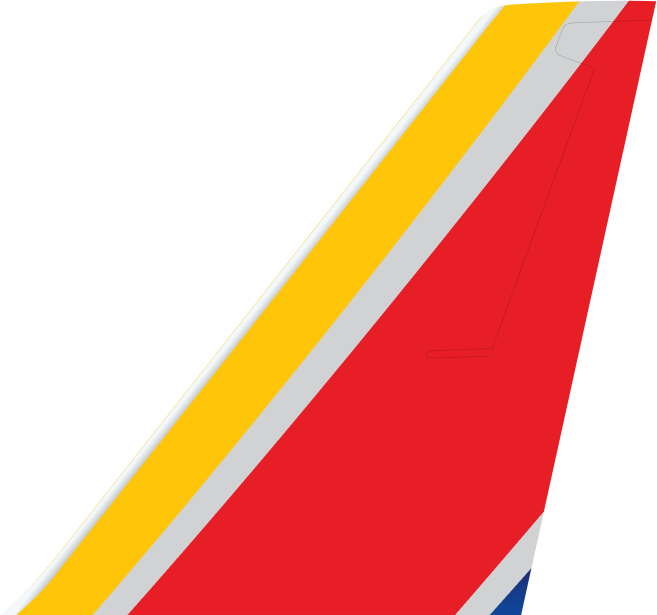 Southwest Airlines aircraft tail