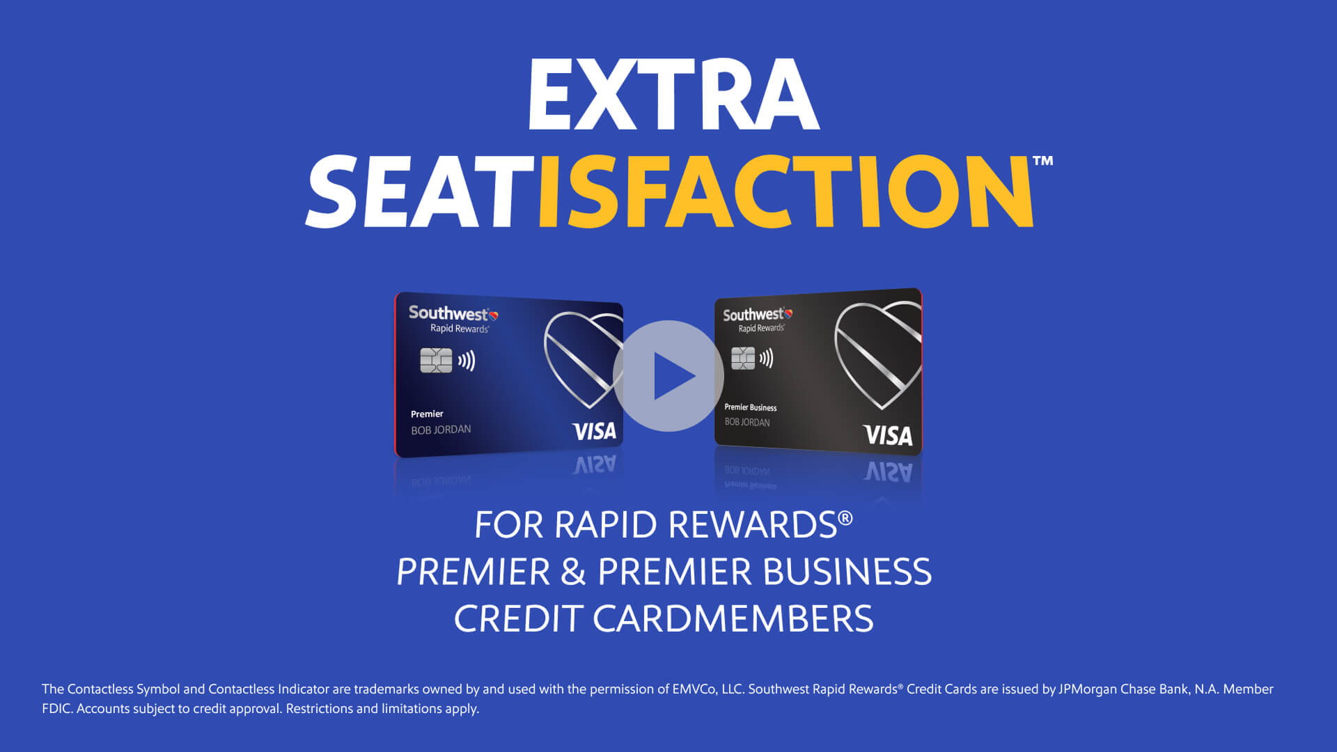Video about Extra Seatisfaction for Rapid Rewards Premier and Premier Business Credit Cardmembers