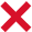 red x mark